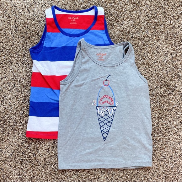 2 Boys Cat & Jack Tank Tops - XS (4/5)